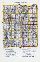 Lenawee County, Michigan State Atlas 1916 Automobile and Sportsmens Guide